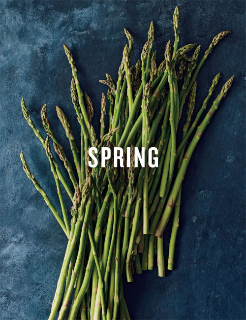 Market bins piled with bright green vegetablespeas fava beans asparagus - photo 6