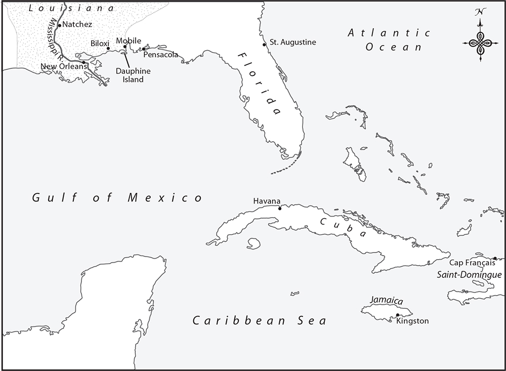 Map 2 The Gulf Coast and the Caribbean in the eighteenth century Map 3 - photo 6