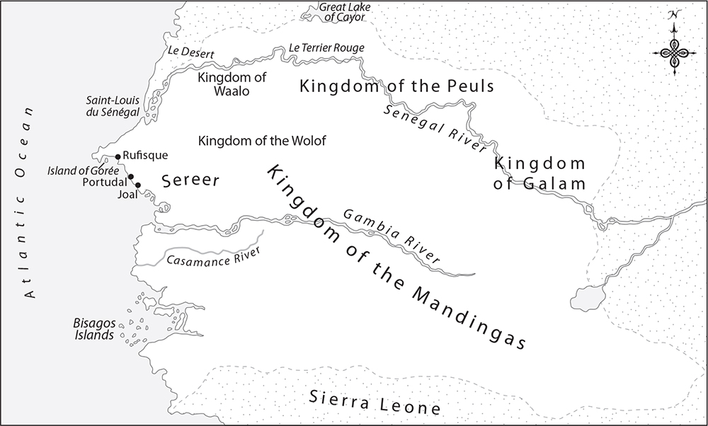 Map 3 Senegambia Adapted from Guillaume Delisle Carte de la Barbarie de la - photo 7