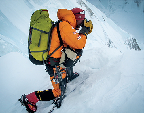 Cory Richards filming during the first winter ascent of Gasherbrum II Cory - photo 11