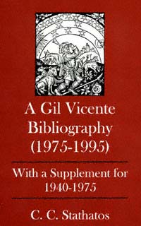 title A Gil Vicente Bibliography 1975-1995 With a Supplement for - photo 1