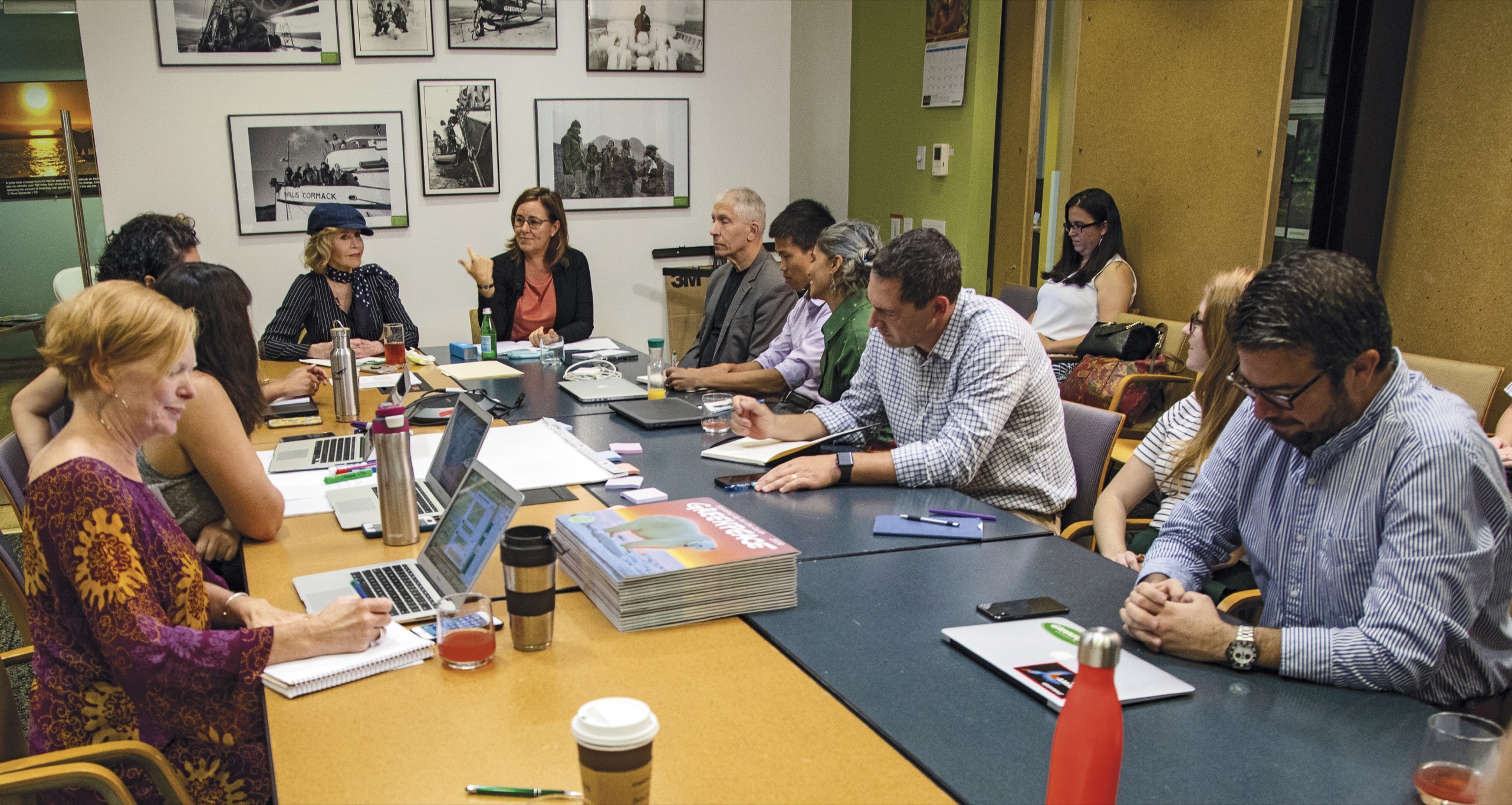 Jane sits with Annie at Greenpeace USAs headquarters in Washington DC at - photo 5