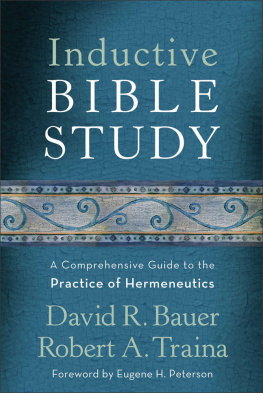 Bauer David R. - Inductive Bible Study