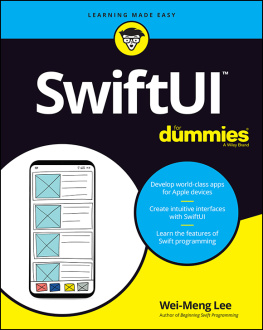Wei-Meng Lee SwiftUI For Dummies
