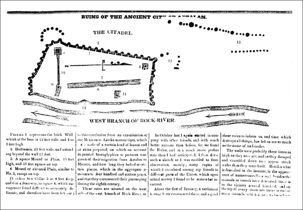 Figure B First known map of Aztalan rendered by Nathaniel Hyer and published - photo 7