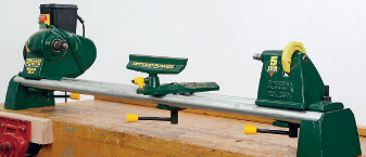 Photo 4 A bench-mounted mode l like this will suit most woodturning beginners - photo 7