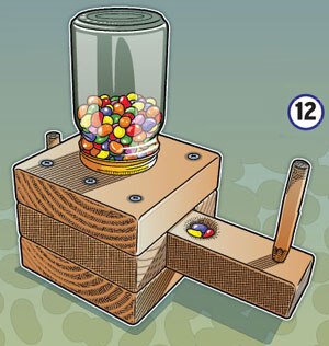 Fill the jar with candy screw it onto the ring and your dispenser is complete - photo 14