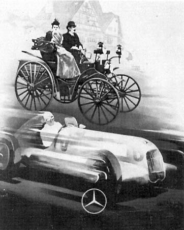 Detail of a Mercedes-Benz 50th anniversary commemorative poster from 1936 - photo 6