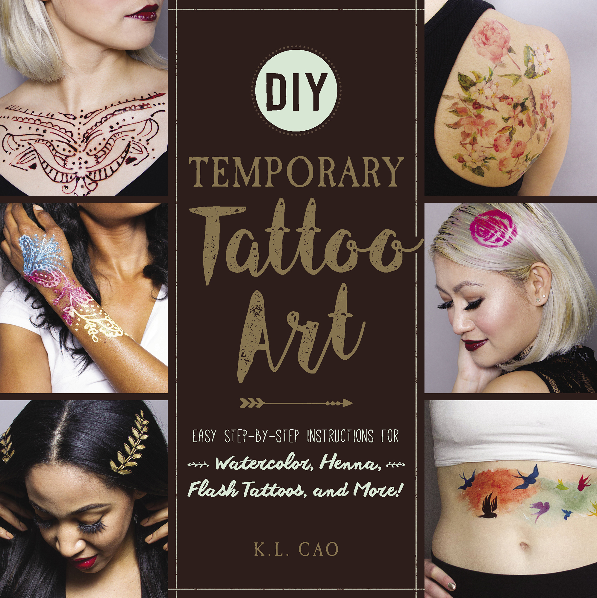 DIY temporary tattoo art easy step-by-step instructions for watercolor henna flash tattoos and more - image 1