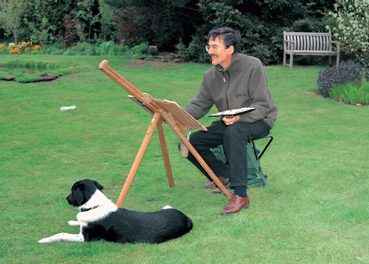 David Curtis painting outdoors A Shortcut to the Beach Cala San - photo 5