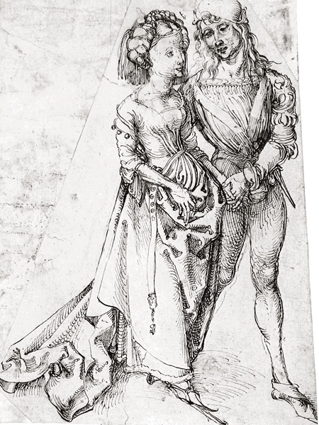 A Young Couple 1492 Pen-and-ink drawing 258 x 191 cm Kunsthalle - photo 7