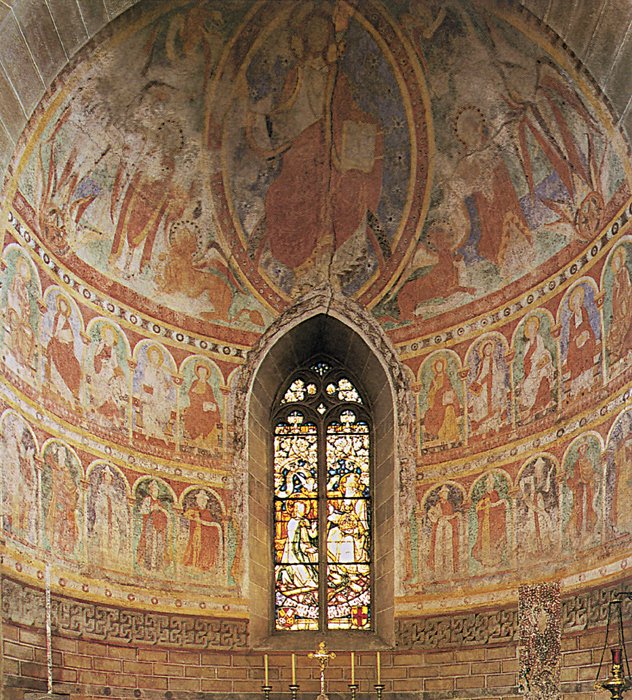 Christ in Majesty 1120 Fresco Apse Church of Sts Peter and Paul - photo 2