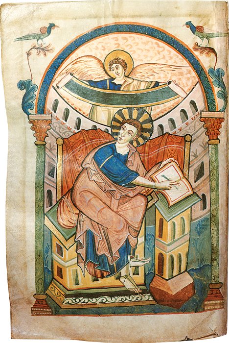 Ada Gospels Portrait of Matthew folio 15 verso c 800 Parchment 366 - photo 4