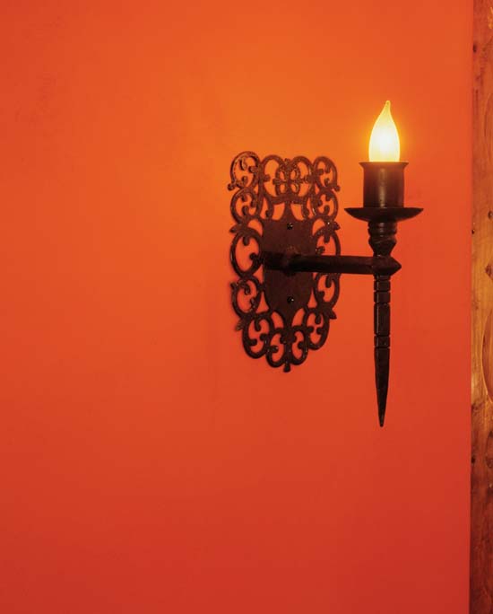 Inspired by the lockplates on old colonial trunks this iron wall sconce - photo 4