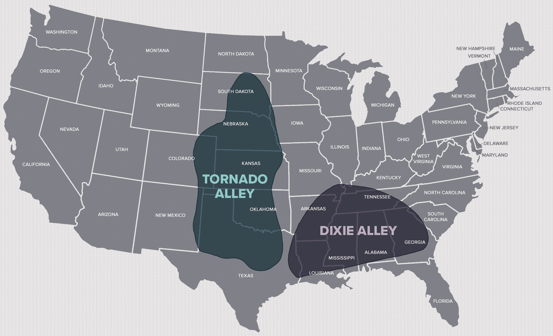 Tornadoes happen in nearly all states east of the Rocky Mountains but these - photo 7