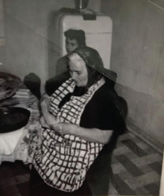 Grandmother Sarita making tamales on Christmas Eve in 1960 Me at my desk at - photo 12