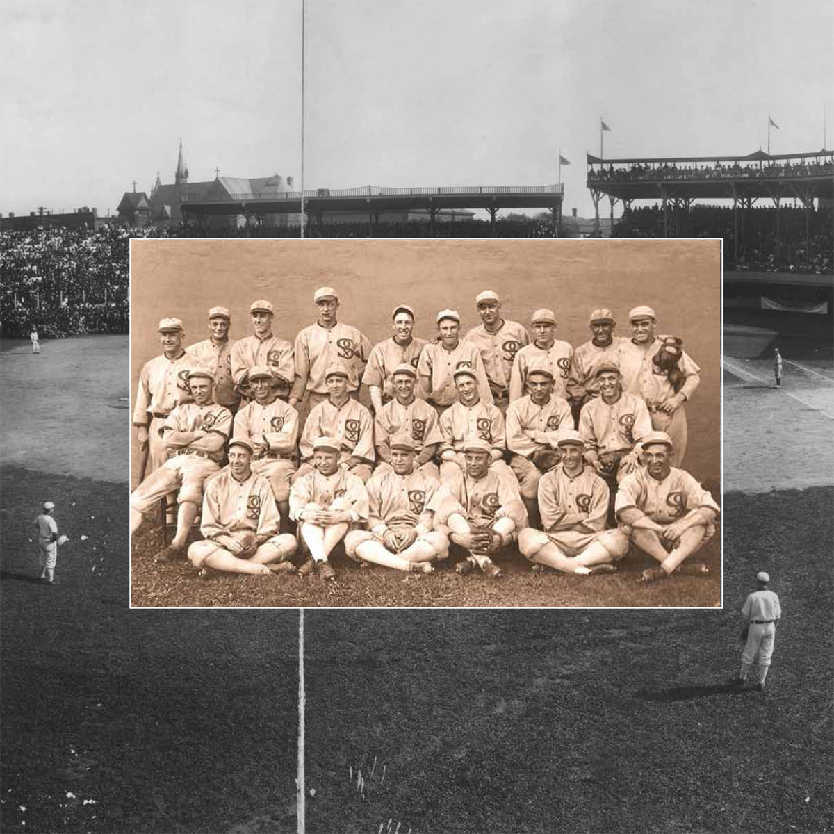 The 1919 White Sox assemble for a group portrait NO The Black Sox - photo 1