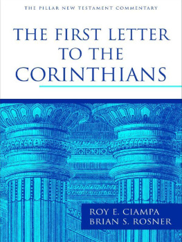 Ciampa Roy E. - The First Letter to the Corinthians