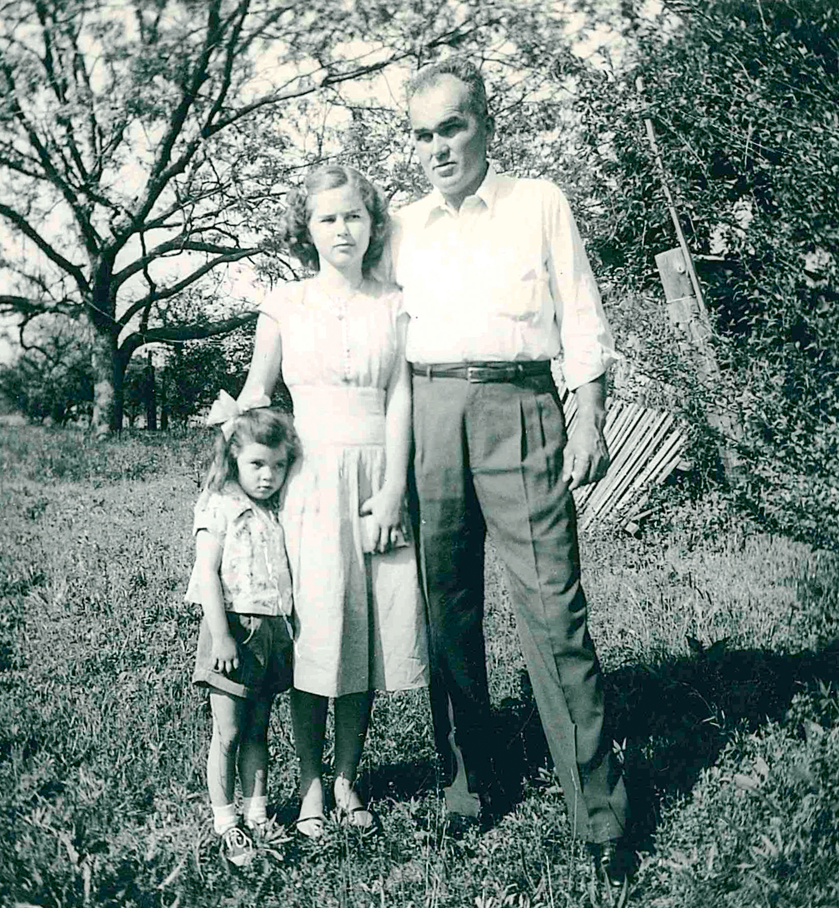 Me with my older sister Ann and our father My grandfather with his plow - photo 4