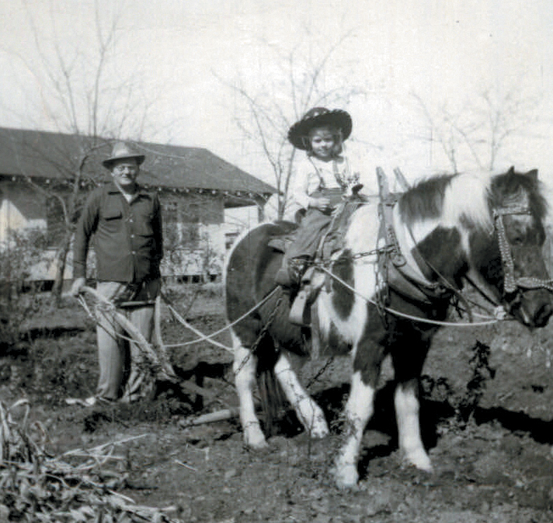 My grandfather with his plow behind Tony and me Nannies mother my - photo 5