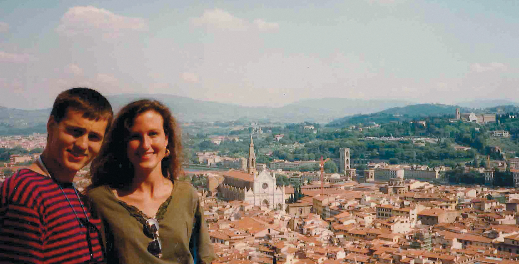 Willie and me with the city of Florence Italy in the background during our - photo 23