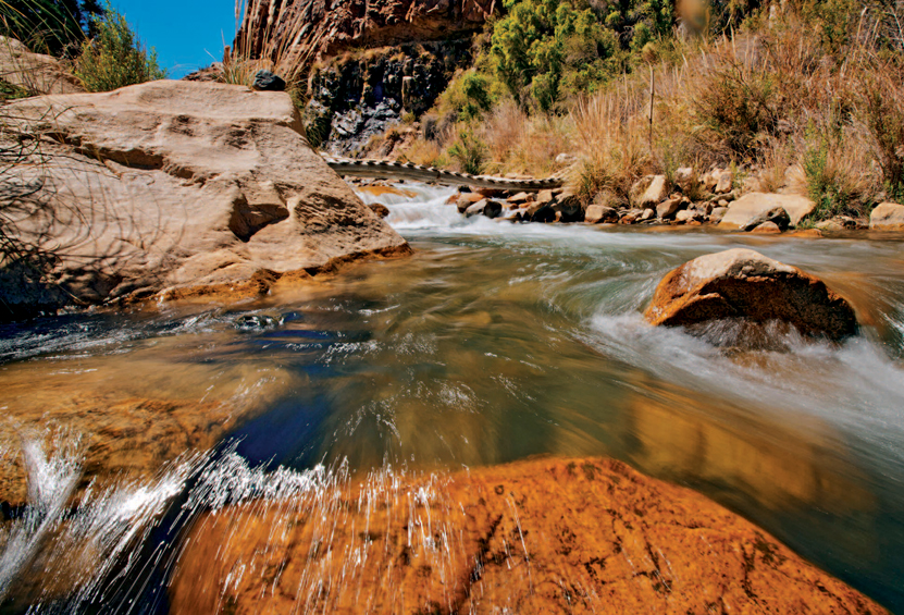 The Elqui River as it traditionally appears fast-flowing and copious Snowmelt - photo 6