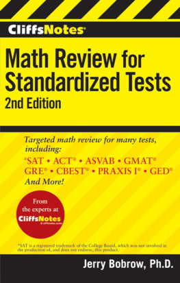 Cliffs Notes Inc. - CliffsNotes Math Review for Standardized Tests