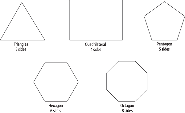 Polygons are flat planes that have at least three straight sides There are - photo 4