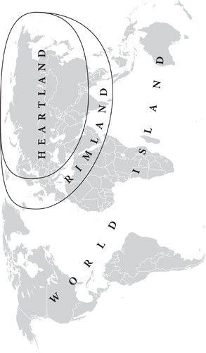 Map of Eurasia first outlined by Sir Halford Mackinder in his The Geographical - photo 3