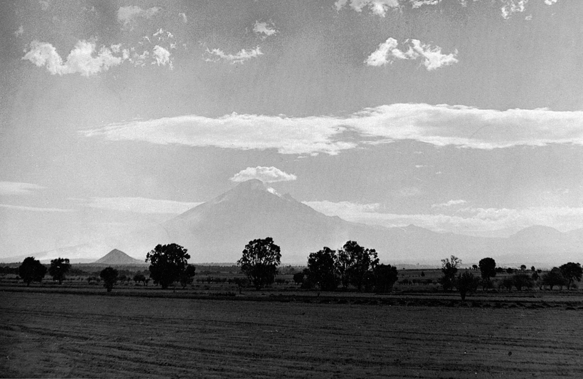 2 Central highlands of Mexico near Puebla with Popocatepetl volcano in the - photo 3