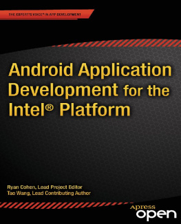 Cohen Ryan - Android Application Development for the Intel® Platform
