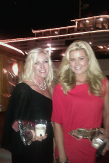 Yacht Party in Los Angeles Dana with her friend Jennifer Murphy former Miss - photo 6