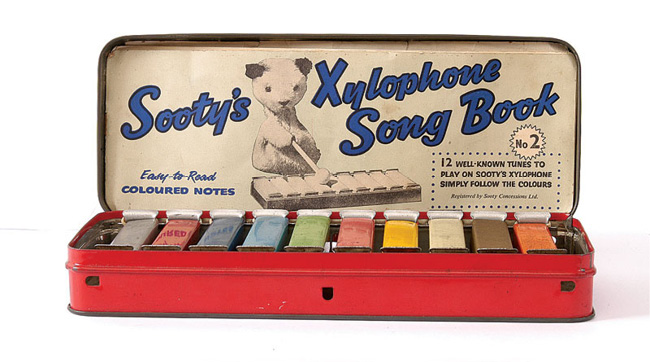Instead of music the Sooty Xylophone was supplied with little cards that - photo 5