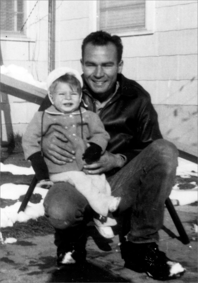 My dad and me age three in front of our house at Navajo Station on the Navajo - photo 2