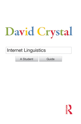 Crystal - Internet Linguistics