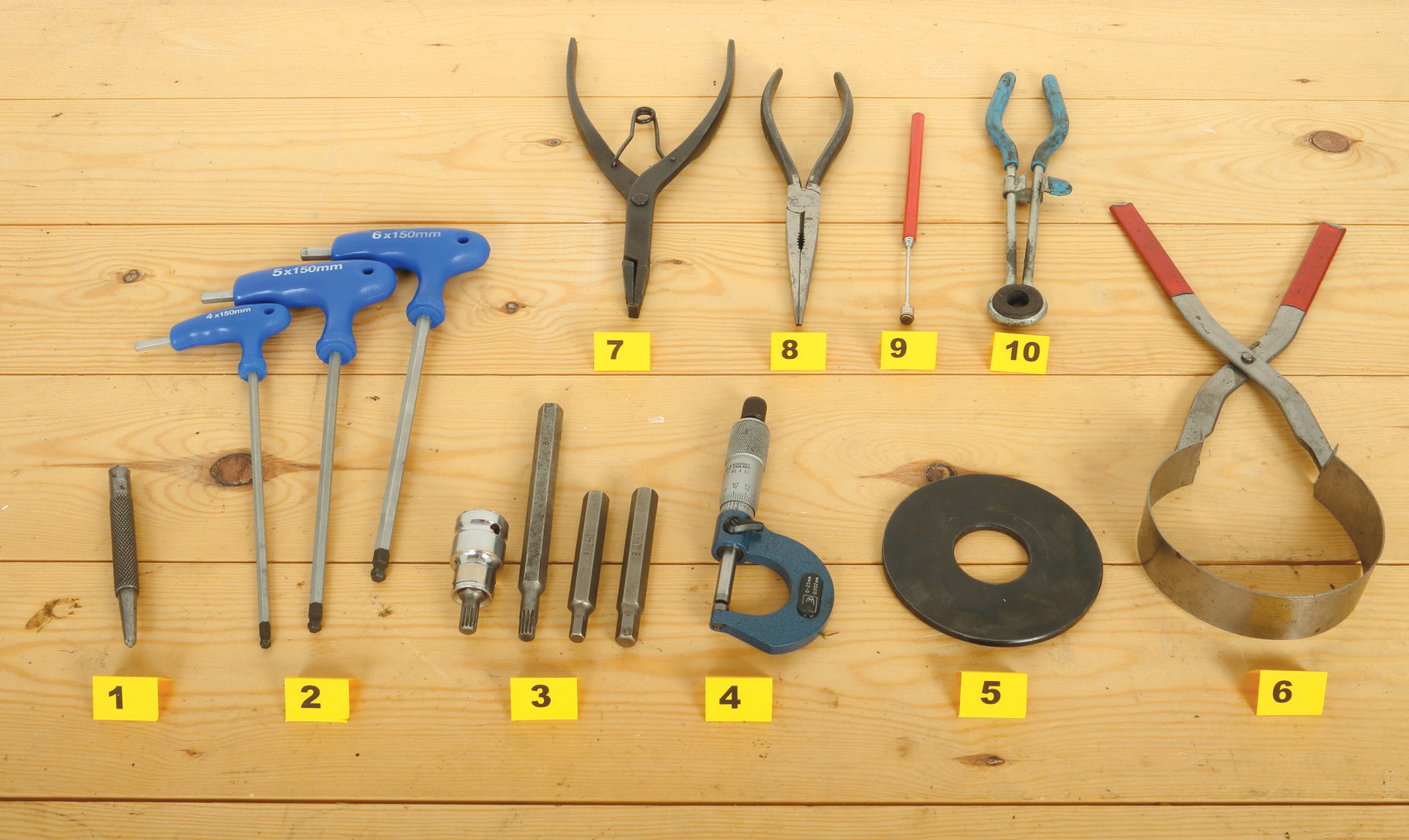 Fig 14 Specialist tools for more advanced engine work 1 centre punch 2 - photo 8