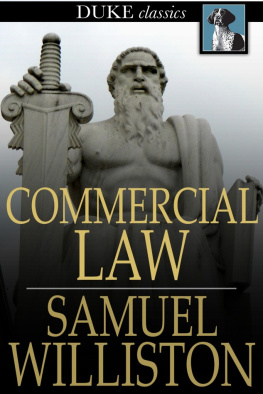 Currier Richard Dudley - Commercial Law