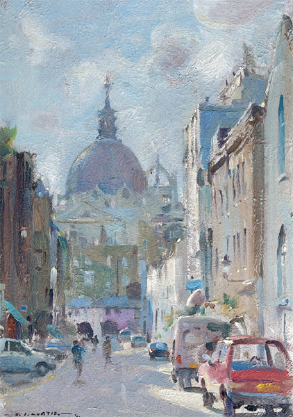 Towards Bonhams South Kensington OIL ON PREPARED BOARD 255 18cm 10 7in - photo 3