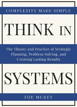 Zoe McKey - Think in Systems: The Theory and Practice of Strategic Planning, Problem Solving, and Creating Lasting Results - Complexity Made Simple