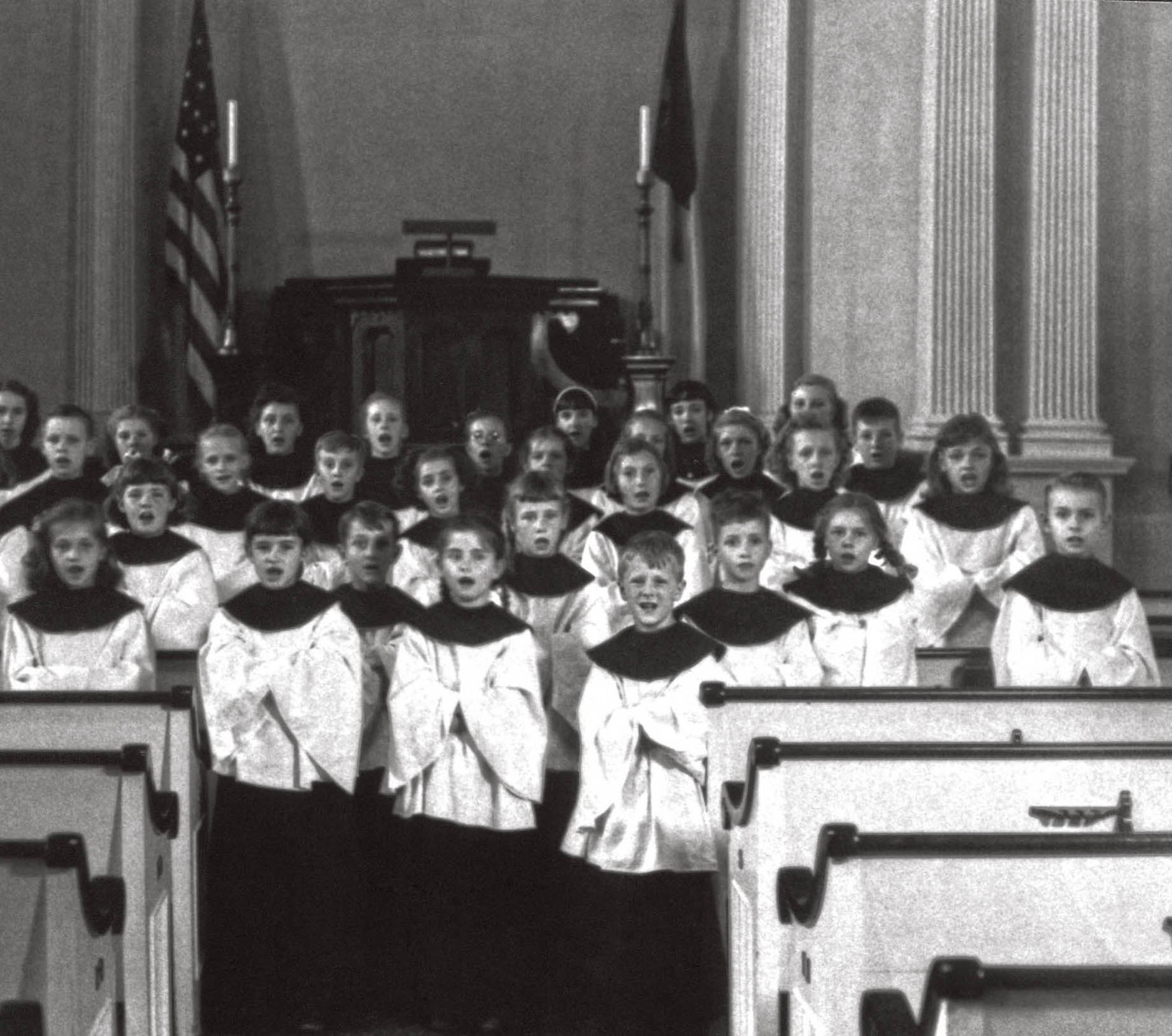 Jonathan at the far right joined the First Congregational Church youth choir - photo 7