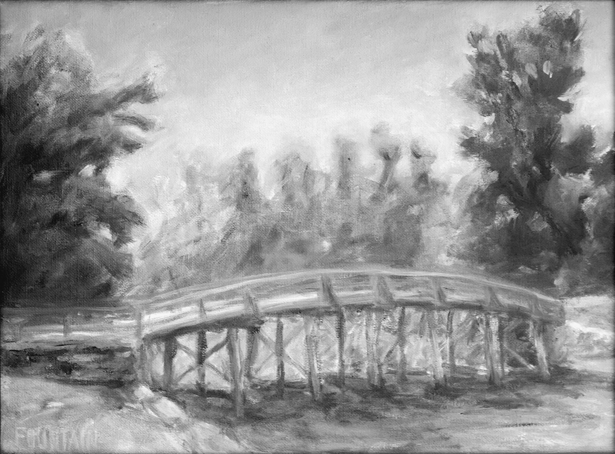 Concord Bridge a painting by Mark Fountain photographed by Ken Harvey O N - photo 4