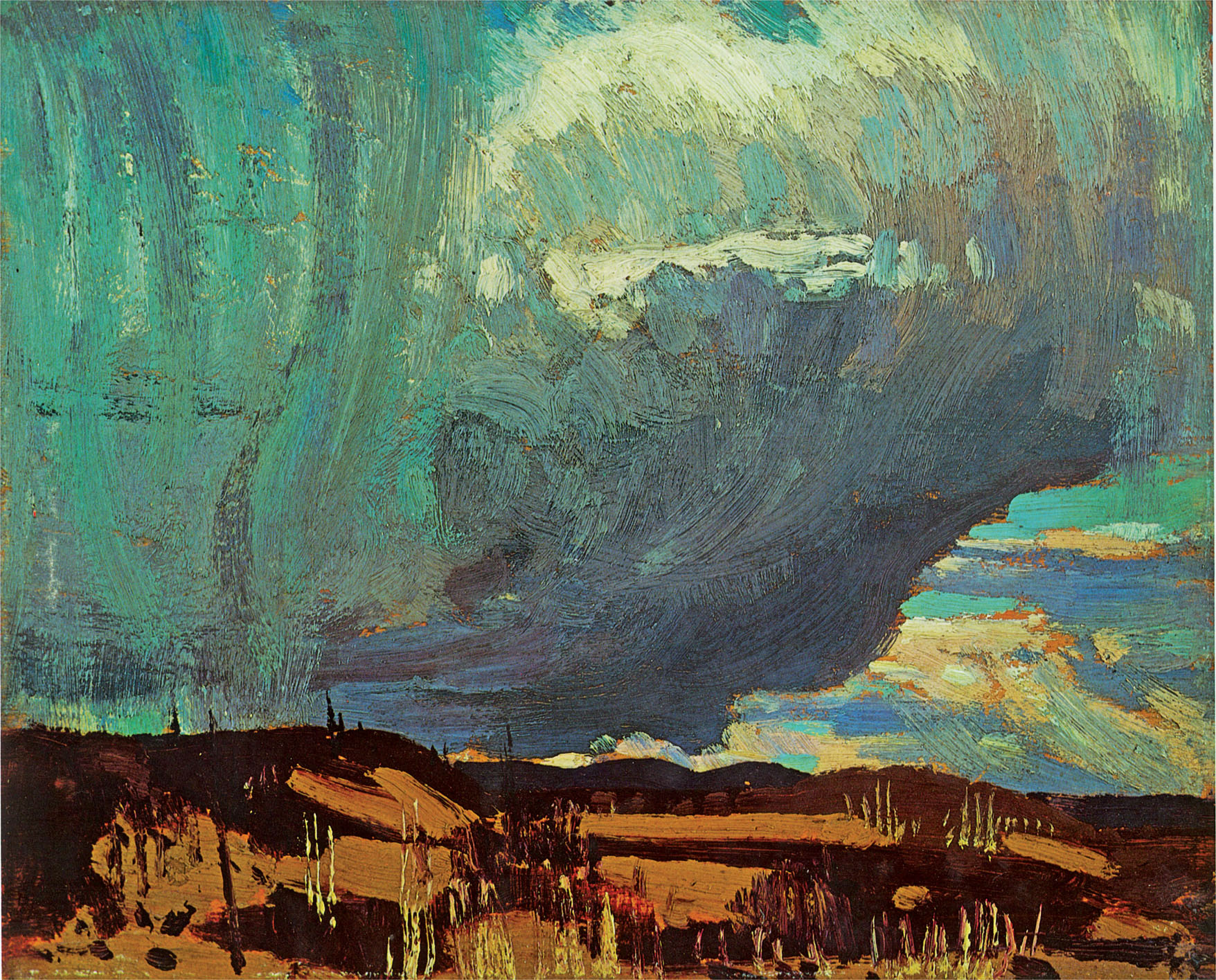 Approaching Snow Storm 1915 Oil on wood 216 266 cm Moose at Night 1916 - photo 3