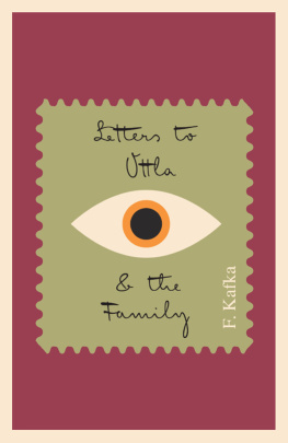 David Ottilie - Letters to Ottla and the Family