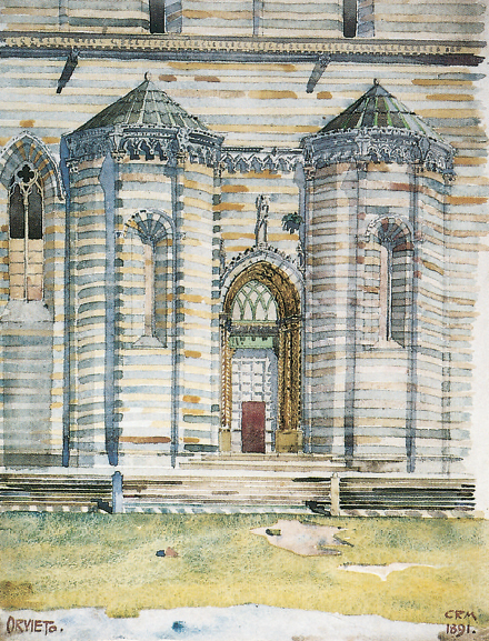 Orvieto Cathedral a watercolour painted by Mackintosh during his tour of Italy - photo 10