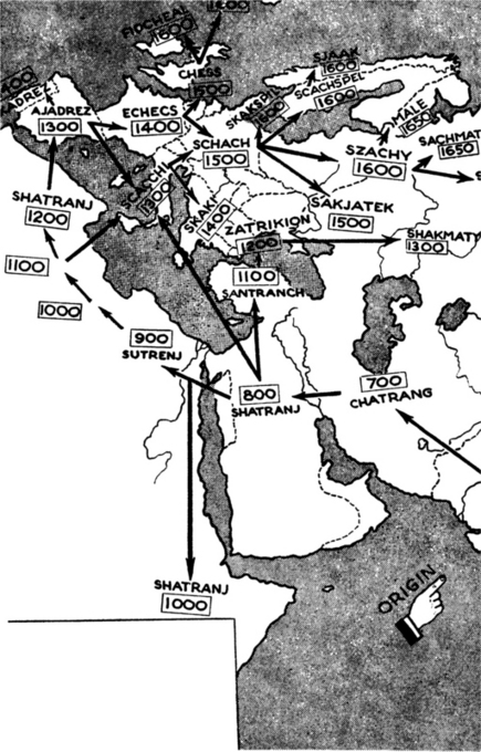 THE MARCH OF CHESS Century in which the game entered each country is indicated - photo 3