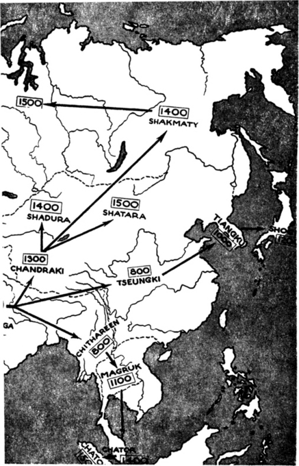 THE MARCH OF CHESS Century in which the game entered each country is indicated - photo 4