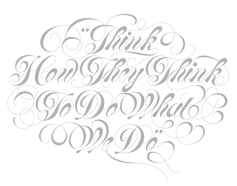 Douglas Davis This is your brain on strategy in custom Spencerian script Its - photo 3