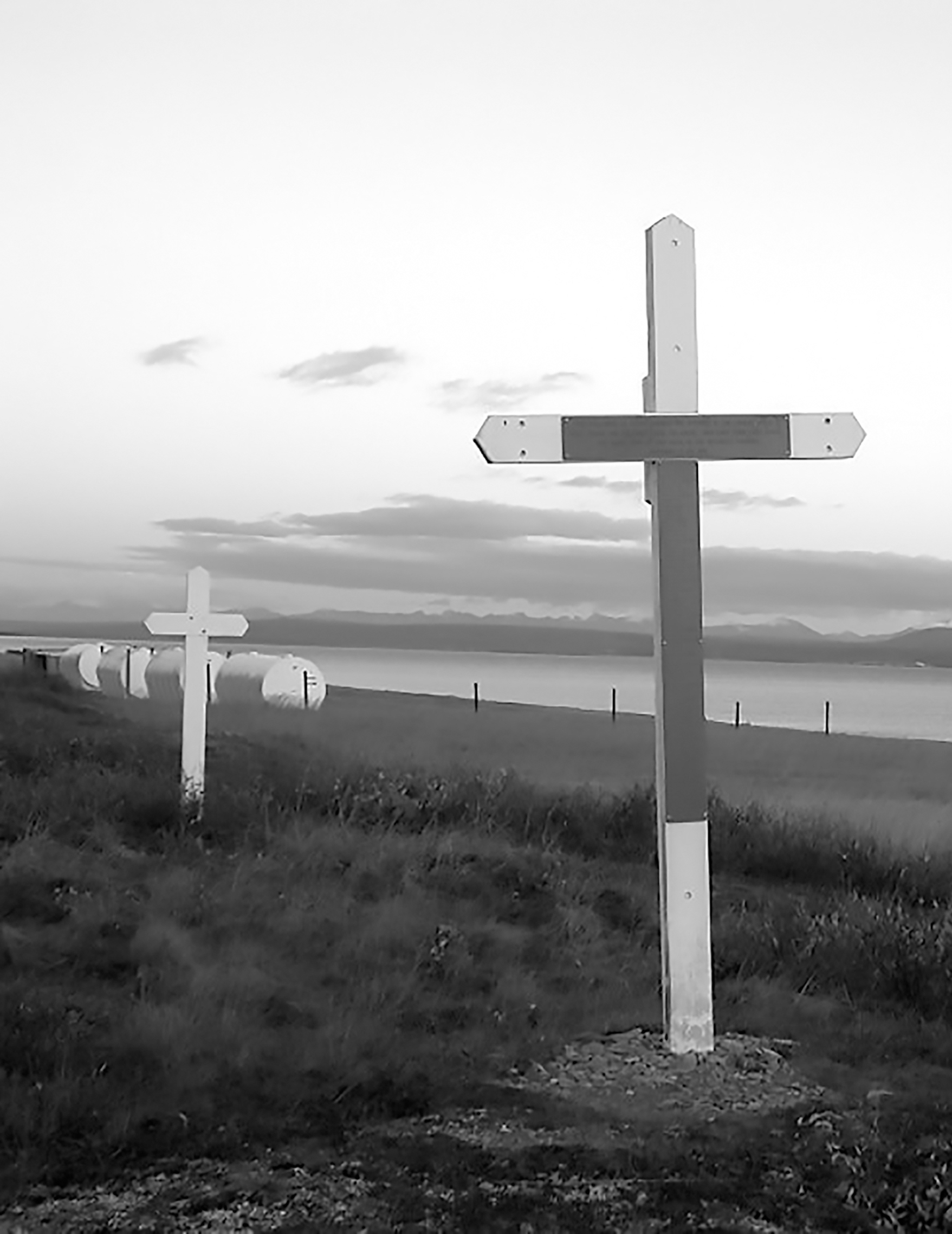 Crosses mark a mass grave of Spanish flu victims at Brevig Mission in Alaska - photo 5