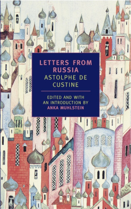 de CustineAstolphe - Letters from Russia