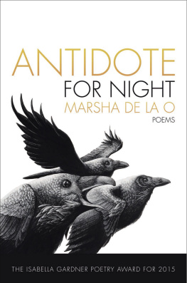 De la O - Antidote for night: poems